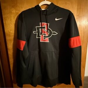 San Diego State University Nike Men's Black Hoodie